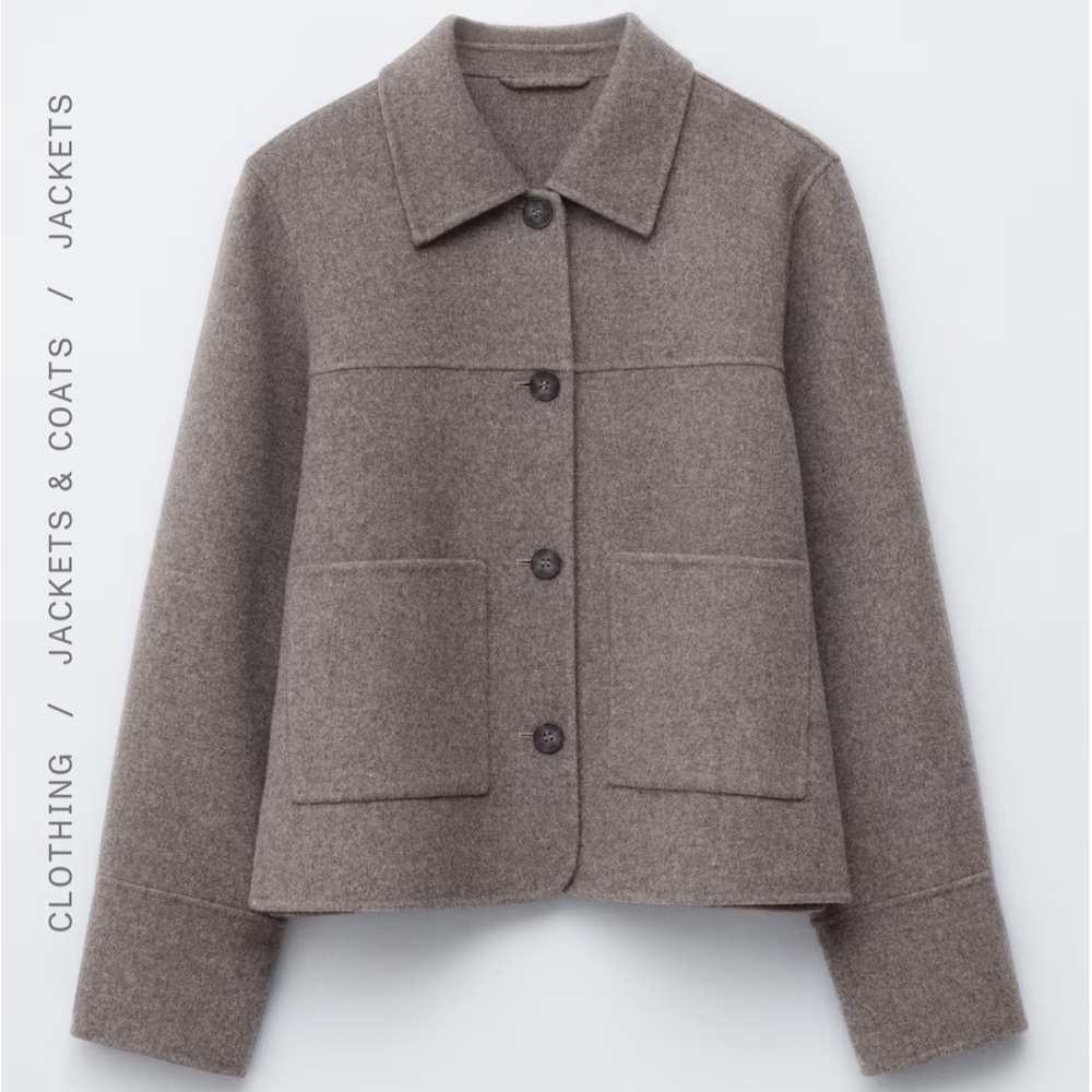 & Other Stories Grey Wool Jacket
